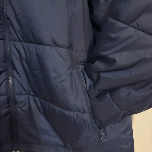 Adidas Dark Blue Puffer Jacket - Picture 2 of 4